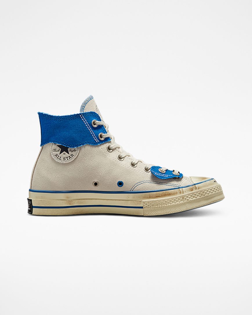 Women\'s Converse x ADER ERROR Chuck 70 High Top Shoes White / Blue / Black | AU C6358D